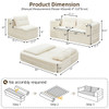 Multi Functional Sectional Sofa Bed With Independent Chaise Lounge And Functional Blanket