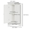 Corner Cabinet With 2 Doors And Adjustable Shelves, Freestanding Narrow Storage Organizer For Bathroom - White