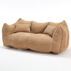 Comfortable Dual Beanbag Chair With High Resilience Foam Core For 2 People