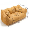 Comfortable Dual Beanbag Chair With High Resilience Foam Core For 2 People