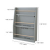 3 Tier Book Shelf, Compact Storage For Bedrooms