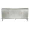 4 Door Cabinet With Adjustable Shelves, Large Storage For Living Room - Champagne