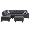 Alger - 98" Wide Left Hand Facing Sofa & Chaise With Ottoman