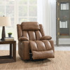 Aire Power Motion Recliner With Lift Heating Massage Function - Brown