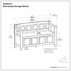 Amherst - Compact Entryway Storage Bench