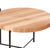 Coffee And End Table Set Waterproof Cover (Set of 2) - Natural Wood / Brown