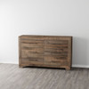 6 Drawer Wooden Dresser - Brown