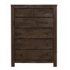 5 Drawer Chest, 1 Piece - Brown