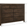 9 Drawer Dresser - Brown - Wood