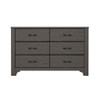6 Drawer Dresser - Brown