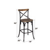 Zaire - Bar Chair - Black / Oak