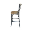 Zaire - Bar Chair - Black / Oak