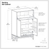 Banting - Bar Cabinet - Walnut Brown