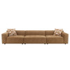 Modular Sofa Set With 2 Matching Toss Pillows - Chocolate