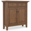 Redmond - Entryway Cabinet With Adjustable Shelves And Drawers - Brown