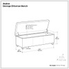 Avalon - Storage Ottoman Bench - Brown