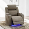 Lugo - Power Motion Recliner With Cup Holder - Camel