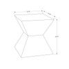 Contemporary Accent Table For Indoor Or Outdoor Use