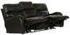 Angelo - Leather Power Reclining Sofa - Black