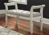 Realyn - Accent Bench - Antique White