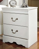 Anarasia - Two Drawer Night Stand - White