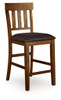 Ralene - Upholstered Barstool (Set of 2) - Medium Brown
