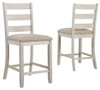 Skempton - Upholstered Barstool (Set of 2) - White