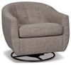 Upshur - Swivel Glider Accent Chair - Taupe