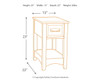 Breegin - Chair Side End Table - 1 Drawer - Brown