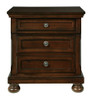 Porter - Two Drawer Night Stand - Dark Brown