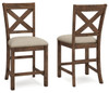 Moriville - Upholstered Barstool (Set of 2) - Beige