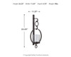 Ogaleesha - Wall Sconce - Brown