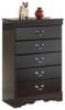 Huey Vineyard - Five Drawer Chest - Black
