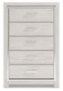 Altyra - Five Drawer Chest - White