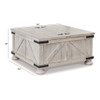 Carynhurst - Cocktail Table with Storage - Whitewash