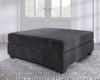 Lavernett - Oversized Accent Ottoman - Charcoal