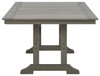 Visola - RECT Dining Table w/Umb OPT - Gray