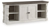 Havalance - Extra Large TV Stand - 2 Doors - Brown / Beige