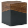 Trailbend - Accent Table - Brown / Gunmetal