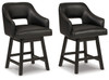 Tallenger - Upholstered Swivel Barstool (Set of 2)
