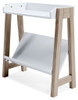 Blariden - Small Bookcase - White / Tan