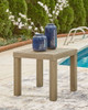 Silo Point - Square End Table - Brown