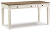 Realyn - Home Office Lift Top Desk - White / Brown