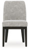 Burkhaus - Dining UPH Side Chair (Set of 2) - Beige / Dark Brown