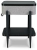 Jorvalee - Accent Table with Speaker - Gray / Black