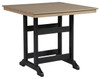 Fairen Trail - Square Counter TBL w/Umb OPT - Black / Driftwood