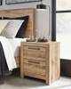 Hyanna - Two Drawer Night Stand - Tan Brown