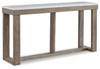 Loyaska - Sofa Table - Brown / Ivory