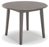 Shullden - Round Drm Drop Leaf Table - Gray