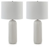 Clarkland - Ceramic Table Lamp (Set of 2) - White
